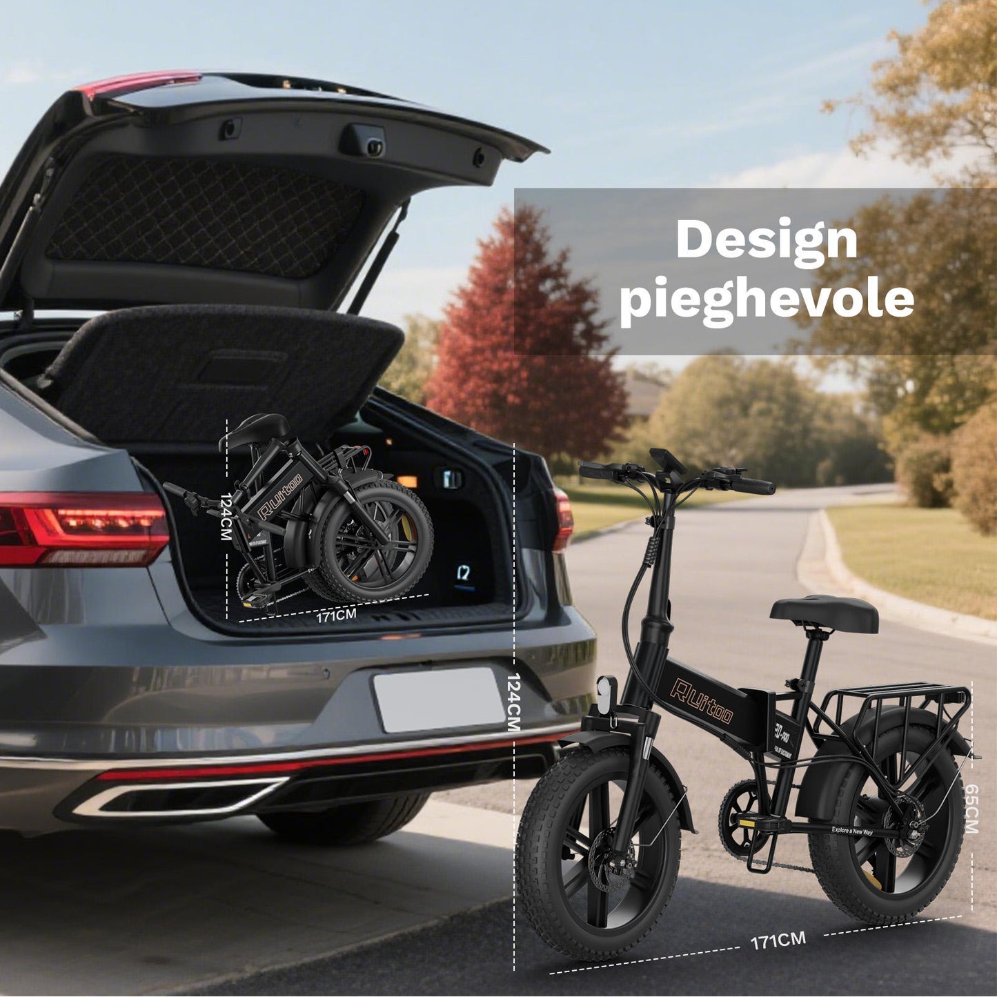 Ruitoo E20 PRO Vélo Électrique Pliant