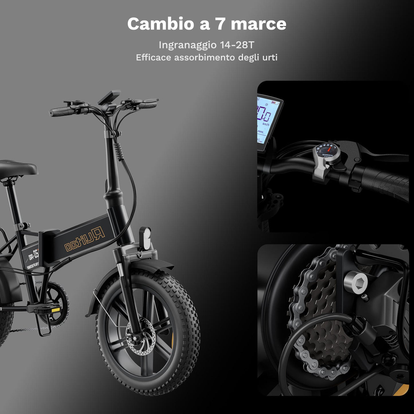 Ruitoo E20 PRO Vélo Électrique Pliant