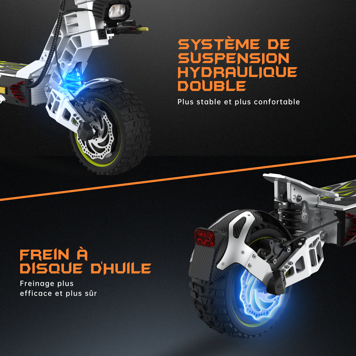 Ruitoo T3 Max Trottinette électrique tout-terrain